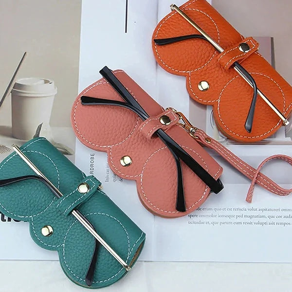 TNSOYCA 6 Stück Brillenetui,Weich Leder Brillentasche Box,Brillenetui Sonnenbrillen Etui Für Tragbare,Brillen Aufbewahrung Pouch,Filz,Damen Herren