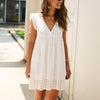 Korte jurk met flared mouwen - Stylish en zeer comfortabel
