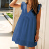 Korte jurk met flared mouwen - Stylish en zeer comfortabel