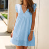 Korte jurk met flared mouwen - Stylish en zeer comfortabel