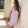 Korte jurk met flared mouwen - Stylish en zeer comfortabel