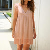 Korte jurk met flared mouwen - Stylish en zeer comfortabel