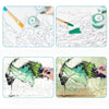 Kit per Dipingere per Numeri Groene Boom - Creatività per Giovani e Adulti