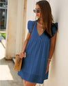 Korte jurk met flared mouwen - Stylish en zeer comfortabel