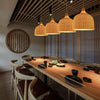 NatureGlow Lampada a sospensione - Illuminazione in Rattan intrecciato e Bambù