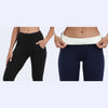 Damen Lammfell Winterleggings