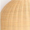 NatureGlow Lampada a sospensione - Illuminazione in Rattan intrecciato e Bambù