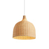 NatureGlow Lampada a sospensione - Illuminazione in Rattan intrecciato e Bambù