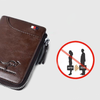 SafetyWallet - Portafoglio in pelle anti-furto con protezione RFID