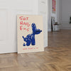 BalloonPup - Verspieltes Leinwandposter mit Ballonhund-Design
