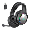 Cuffie wireless di alta qualità 2,4 GHz E1000 WT: cuffie da gioco surround, microfono, bassa latenza, per PC/PS4/PS5/Xbox | Compatibile con MacBook, laptop, iPhone, Android, Samsung