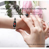 Braccialetto fitness smart impermeabile con misuratore di frequenza cardiaca e pressione sanguigna per donne