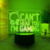 Gamer 3D LED-Lampen