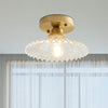 LumiCraft – Lampada da soffitto industriale con paralume in vetro verde