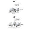Moderno lampadario in vetro – Illuminazione elegante