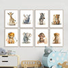 Schattige Canvas Dierenposters – Breng warmte in elke kinderkamer
