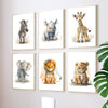 Schattige Canvas Dierenposters – Breng warmte in elke kinderkamer
