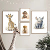 Schattige Canvas Dierenposters – Breng warmte in elke kinderkamer