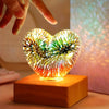 3D Hart Vuurwerk LED Lamp – Romantische Sfeerverlichting