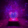 3D Hart Vuurwerk LED Lamp – Romantische Sfeerverlichting