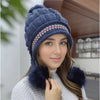 Cappello Invernale Caldo con Pon Pon - Calore Elegante con Protezione per le Orecchie