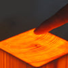 LumiHout - Lampada da tavolo LED con batteria e touch control