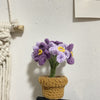 Fiori lavorati a maglia fatti a mano