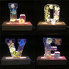 Luce notturna in resina con motivo floreale