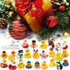 24 stuks kerst badkuip eendjes adventkalender