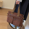 Schicke Cord-Tasche für die Schulter – Stilvoll & Geräumig