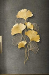 Decorazione da parete con foglia di Ginkgo dorata