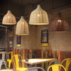NatureGlow Lampada a sospensione - Illuminazione in Rattan intrecciato e Bambù