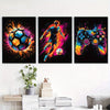 Stijlvolle 3-delige Canvas Poster Set - Moderne Abstracte Muurdecoratie