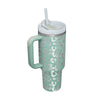 Isolierbecher mit Griff und Strohhalm, 40 oz