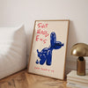 BalloonPup - Verspieltes Leinwandposter mit Ballonhund-Design