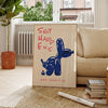 BalloonPup - Verspieltes Leinwandposter mit Ballonhund-Design