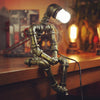 RoboShine Lampada Robot in Ferro – Illuminazione Gioiosa per Ogni Interno