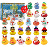 24 stuks kerst badkuip eendjes adventkalender