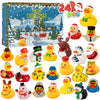 24 stuks kerst badkuip eendjes adventkalender
