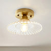 LumiCraft – Lampada da soffitto industriale con paralume in vetro verde