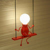 SwingDesign Lampada da parete – Lampada da parete moderna con figura oscillante giocosa