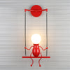 SwingDesign Lampada da parete – Lampada da parete moderna con figura oscillante giocosa