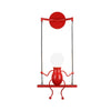 SwingDesign Lampada da parete – Lampada da parete moderna con figura oscillante giocosa