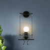 SwingDesign Lampada da parete – Lampada da parete moderna con figura oscillante giocosa