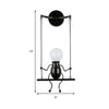SwingDesign Lampada da parete – Lampada da parete moderna con figura oscillante giocosa