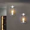 SwingDesign Lampada da parete – Lampada da parete moderna con figura oscillante giocosa