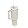 Isolierbecher mit Griff und Strohhalm, 40 oz
