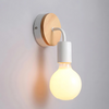 LumiEra - Elegante lampada da parete in ferro e legno in stile nord europeo