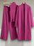 3-Delige Dames Set – Mouwloos Vest, Cardigan & Broek voor Herfststijl | Roze
