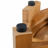 Premium angolo doccia in teak di legno di teak